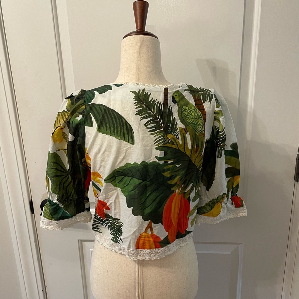 Farm Rio White Cocoa Forest Blouse - Picture 13 of 16